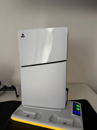 Ps5 Digital 825Gb + Mando + Auriculares + Soporte