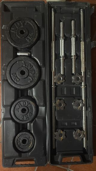 Juego de pesas ANDY 2kg, 5kg y más