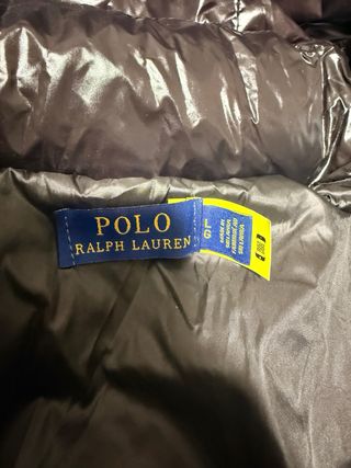 Polo Ralph Lauren Abrigo Negro Brillante