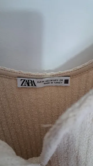 Vestido Zara Beige