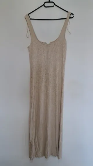 Vestido Zara Beige