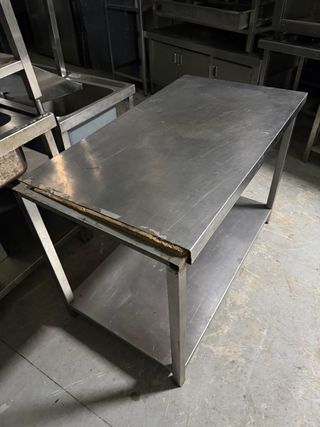 Mesa de ACERO inoxidable industrial