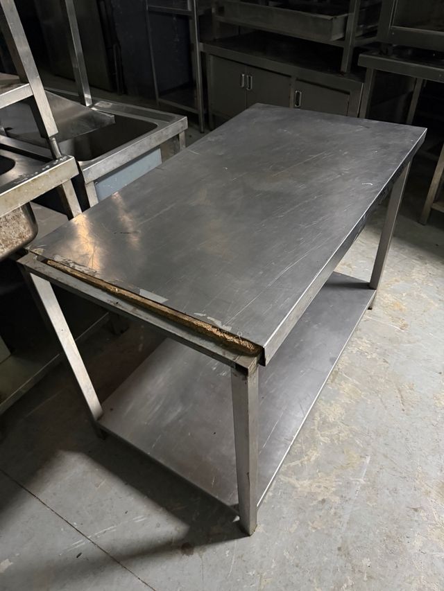 Mesa de ACERO inoxidable industrial