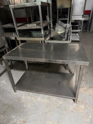 Mesa de ACERO inoxidable industrial