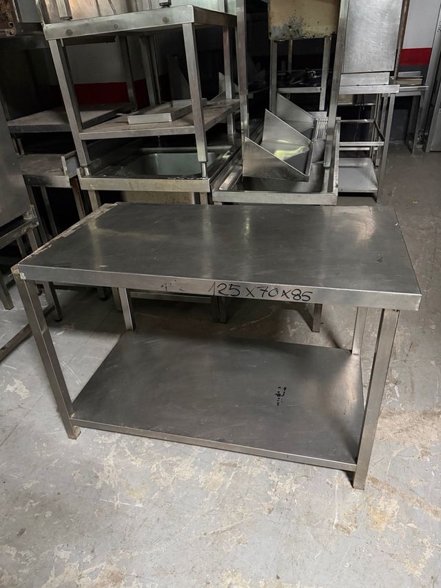 Mesa de ACERO inoxidable industrial