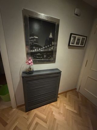 Specchio decorativo ingresso argentato