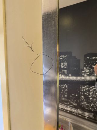 Specchio decorativo ingresso argentato