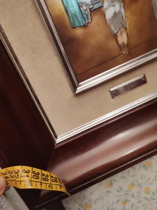 Cuadro esmalte mujer en ventana S.Dali -3-