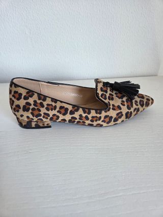 Mocasines de mujer con estampado de leopardo