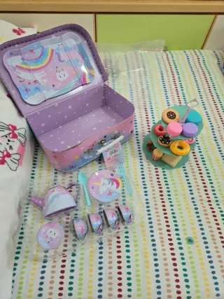 Caja Juego de té, Infantil Unicornio Jewelkeeper