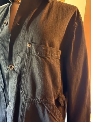 Chaqueta Vaquera Zara Negra Talla L