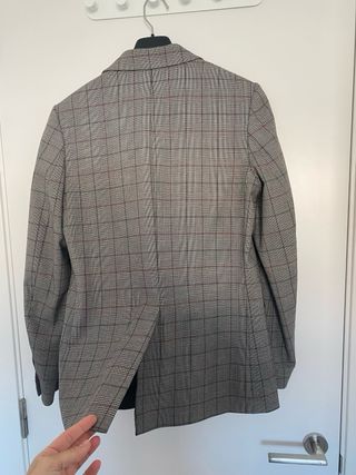 Chaqueta americana H&M cuadros gris Talla 36