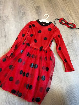 Disfraz Vestido Ladybug Niña Talla 8-10 años