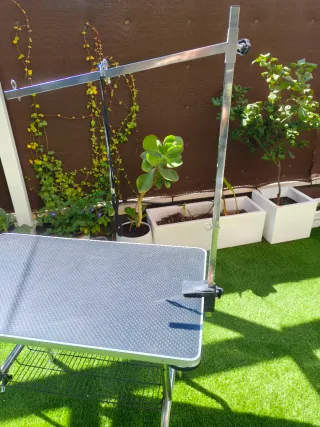 Mesa Peluquería Canina con Ruedas