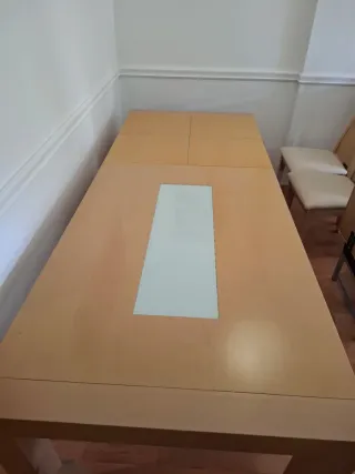 Mesa de comedor y 6 sillas madera