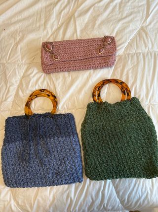 Bolsos de crochet hechos a mano