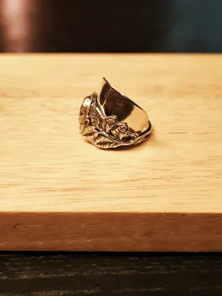 Anillo Cuchara Plata Antigua