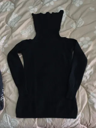 Maglione collo alto nero taglia M