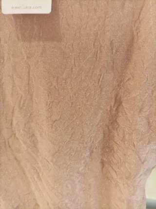 Camiseta Zara fiesta dorada Talla M