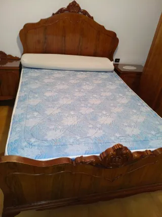 Somier antiguo matrimonio con colchón