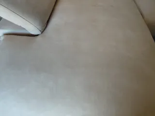 Sofá modular beige tela y ante