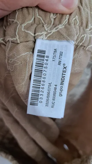 Shorts Zara Beige Estampado Floral