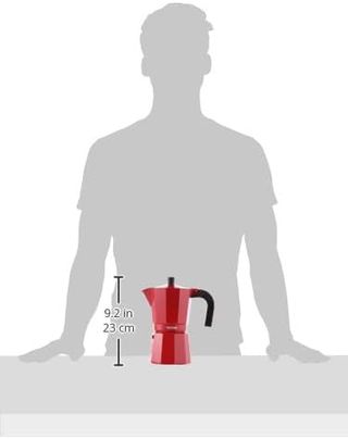 Cafetera Italiana Monix Fresa Roja Aluminio