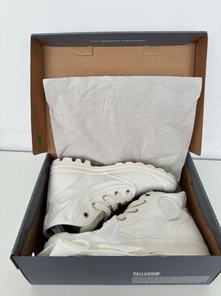 Botines Palladium Pallabase Blanco. Talla 41