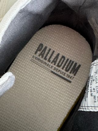 Botines Palladium Pallabase Blanco. Talla 41