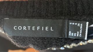 Jersey Cortefiel negro con pedrería