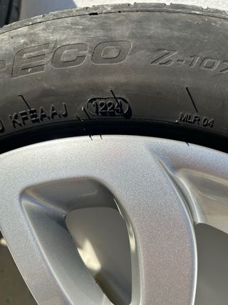 Llantas de aleación plateadas