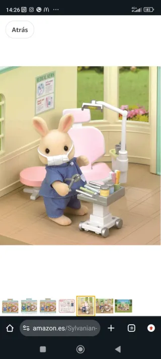 2 lote Sylvanian  Dentista y Enfermera