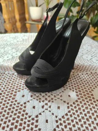 Zapatos tacón Rosa Azul Talla 35