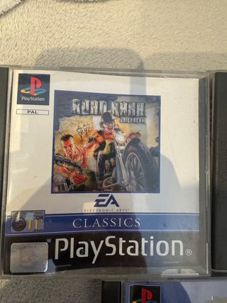 Lote 4 juegos PS1: Rally, Tenis, Moto, Bici