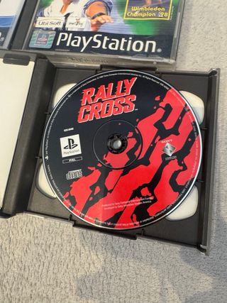 Lote 4 juegos PS1: Rally, Tenis, Moto, Bici