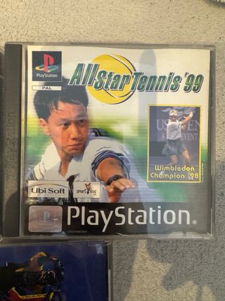 Lote 4 juegos PS1: Rally, Tenis, Moto, Bici