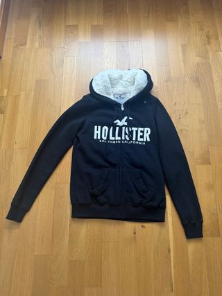 Chaqueta Hollister mujer negra