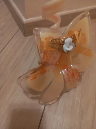 Porta candela fiore vetro Murano