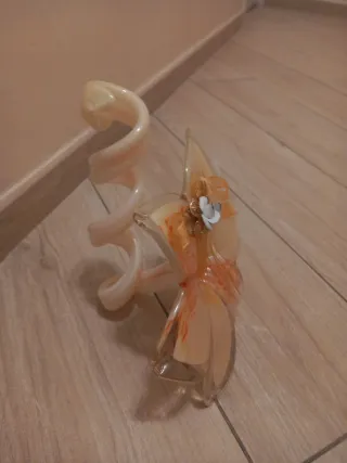 Porta candela fiore vetro Murano