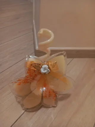 Porta candela fiore vetro Murano