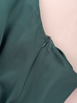 Vestido largo verde esmeralda