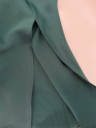 Vestido largo verde esmeralda