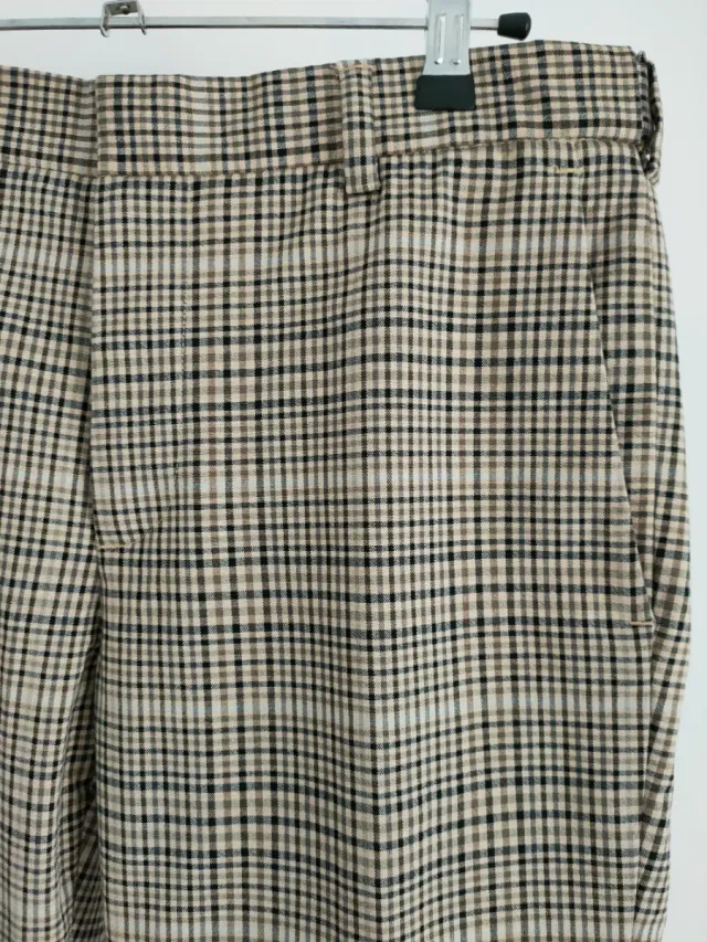 Pantalón H&M cuadros marrón multicolor