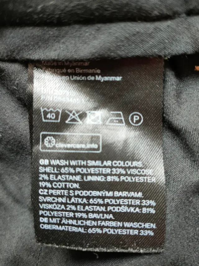 Pantalón H&M cuadros marrón multicolor