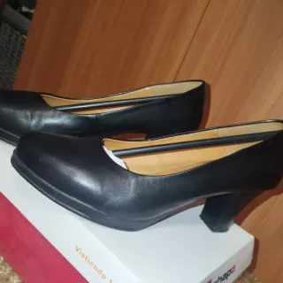 Zapatos Flamenca/Sevillanas Piel Negros