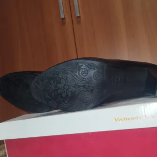 Zapatos Flamenca/Sevillanas Piel Negros