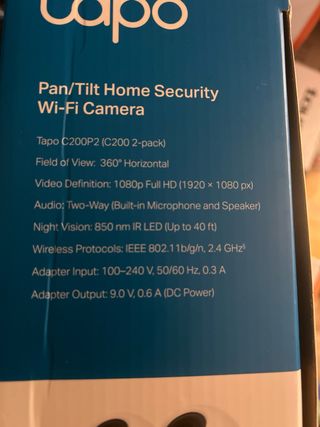 Cámara Wi-Fi Tapo C200 Pan/Tilt 1080P