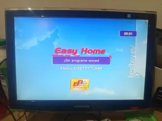 Monitor TV Samsung Negro sin base sin control