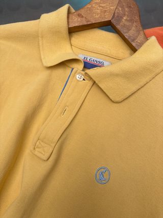 Polos El Ganso Naranja y Amarillo