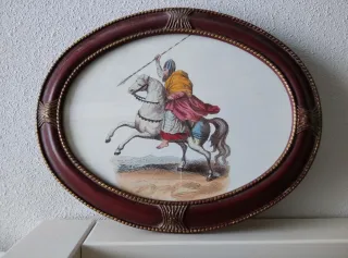 Grabado antiguo enmarcado de Arthur Mc Murroch.